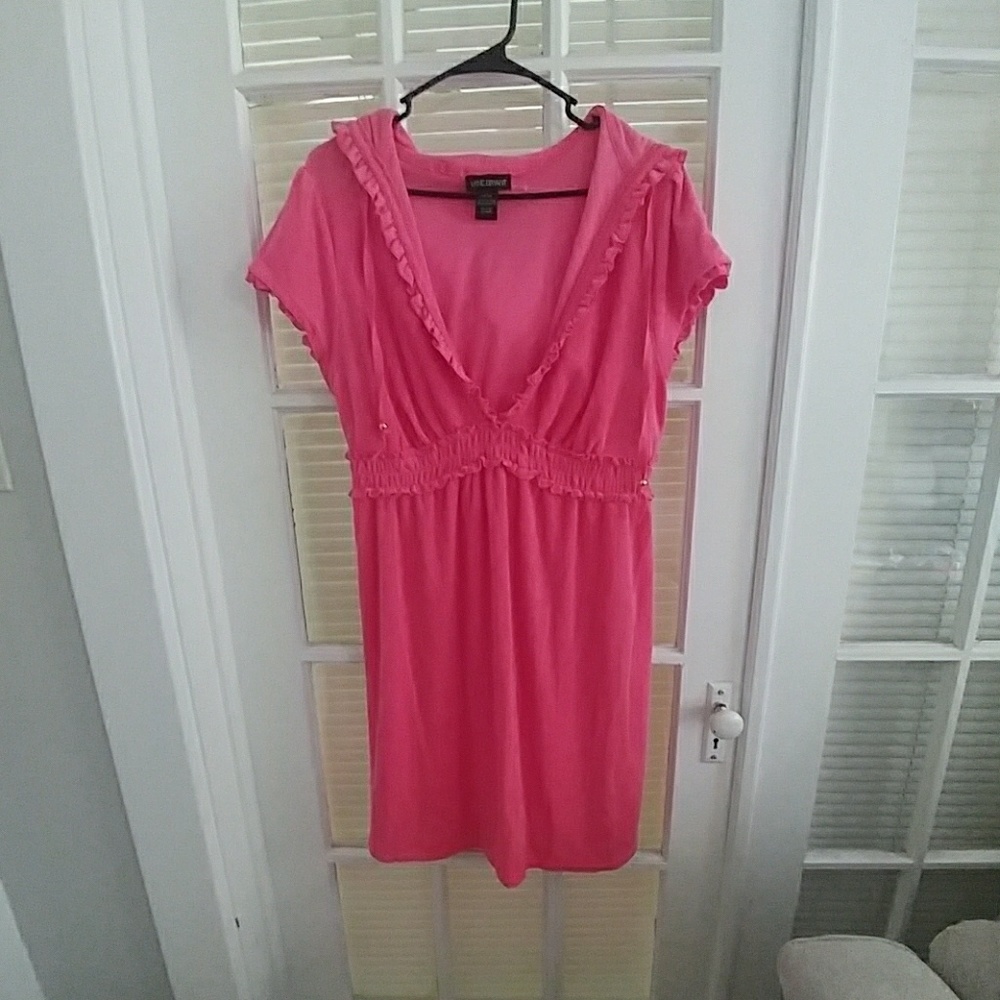 Nwot Lane bryant 14/16 pink terry swim cover-up